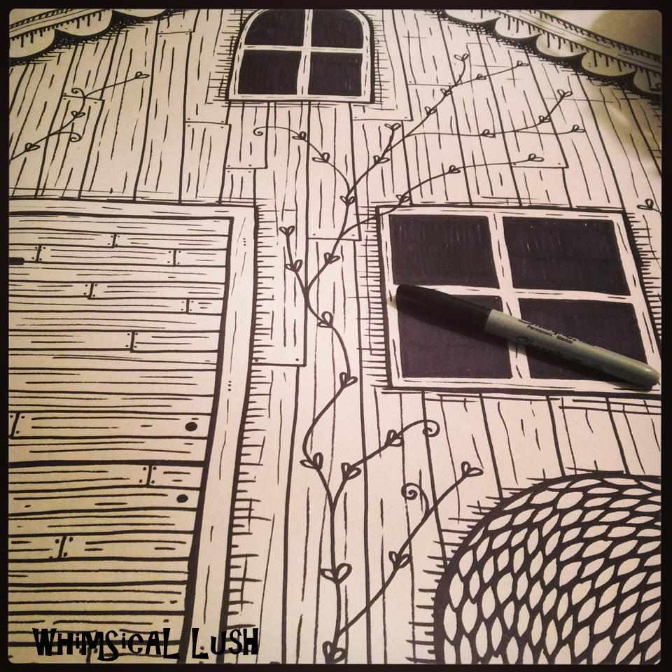 Freehand original Chalet illustration by WhimSicAL LusH for BrewDog