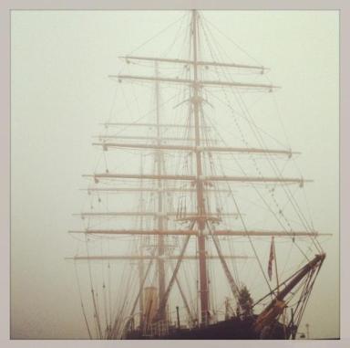 RRS Discovery Ghost Ship in the Fog by WhimSicAL LusH